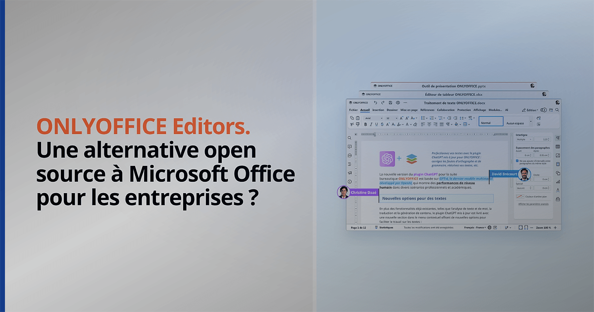 ONLYOFFICE : une alternative open source à Microsoft Office